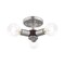 Livex Lighting Copenhagen 3 Light Brushed Nickel Ceilin 51137-91 - alternate 5
