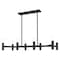 Livex Lighting Copenhagen 8 Light Black Linear Chandelier 51138-04 - alternate 1