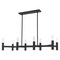 Livex Lighting Copenhagen 8 Light Black Linear Chandelier 51138-04 - alternate 2
