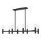 Livex Lighting Copenhagen 8 Light Black Linear Chandelier 51138-04 - alternate 4