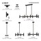 Livex Lighting Copenhagen 8 Light Black Linear Chandelier 51138-04 - alternate 8