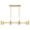 Livex Lighting Copenhagen 8 Light Satin Brass Linear Chandelier 51138-12 - alternate 3