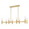 Livex Lighting Copenhagen 8 Light Satin Brass Linear Chandelier 51138-12 - alternate 4
