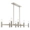 Livex Lighting Copenhagen 8 Light Brushed Nickel Linear Chandelier 51138-91 - alternate 3