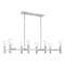 Livex Lighting Copenhagen 8 Light Brushed Nickel Linear Chandelier 51138-91 - alternate 2