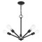 Livex Lighting Prague 5 Light Black Chandelier 51155-04 - alternate 5