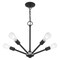 Livex Lighting Prague 5 Light Black Chandelier 51155-04 - alternate 6
