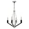 Livex Lighting Beckett 4 Light Brushed Nickel And Black Mini Chandelier 51164-91 - alternate 1