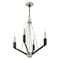 Livex Lighting Beckett 4 Light Brushed Nickel And Black Mini Chandelier 51164-91 - alternate 4