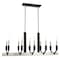 Livex Lighting Beckett 10 Light Brushed Nickel And Black Linear Chandelier 51168-91 - alternate 1