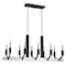 Livex Lighting Beckett 10 Light Brushed Nickel And Black Linear Chandelier 51168-91 - alternate 2