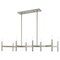 Livex Lighting Copenhagen 8 Light Brushed Nickel Linear 51178-91 - alternate 1
