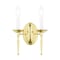 Livex Lighting Williamsburgh 2 Light Polished Brass Wall Sconce 5122-02 - alternate 1