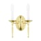 Livex Lighting Williamsburgh 2 Light Polished Brass Wall Sconce 5122-02 - alternate 4