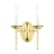 Livex Lighting Williamsburgh 2 Light Polished Brass Wall Sconce 5122-02 - alternate 5