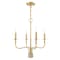 Livex Lighting Lisbon 4 Light Satin Brass Mini Chandeli 51324-12 - alternate 1