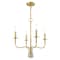 Livex Lighting Lisbon 4 Light Satin Brass Mini Chandeli 51324-12 - alternate 4