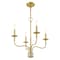 Livex Lighting Lisbon 4 Light Satin Brass Mini Chandeli 51324-12 - alternate 3