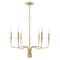 Livex Lighting Lisbon 6 Light Satin Brass Chandelier 51326-12 - alternate 9