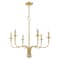 Livex Lighting Lisbon 6 Light Satin Brass Chandelier 51326-12 - alternate 4