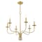 Livex Lighting Lisbon 6 Light Satin Brass Chandelier 51326-12 - alternate 8