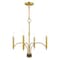 Livex Lighting Wisteria 4 Light Satin Brass Mini Chandelier 51334-12 - alternate 1