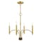 Livex Lighting Wisteria 4 Light Satin Brass Mini Chandelier 51334-12 - alternate 5