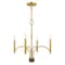 Livex Lighting Wisteria 4 Light Satin Brass Mini Chandelier 51334-12 - alternate 4