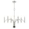 Livex Lighting Wisteria 6 Light Brushed Nickel Chandeli 51336-91 - alternate 1