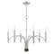 Livex Lighting Wisteria 6 Light Brushed Nickel Chandeli 51336-91 - alternate 3