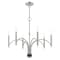 Livex Lighting Wisteria 6 Light Brushed Nickel Chandeli 51336-91 - alternate 2
