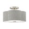 Livex Lighting Kalmar 2 Light Brushed Nickel Ceiling Mount 51362-91 - alternate 1