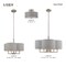 Livex Lighting Kalmar 2 Light Brushed Nickel Ceiling Mount 51362-91 - alternate 5