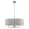 Livex Lighting Kalmar 6 Light Brushed Nickel Pendant Chandelier 51365-91 - alternate 5