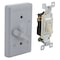Bell Outdoor Box Cover, Switch Box Type, 1 Gang, Aluminum, Toggle Switch Cover Type 5141-0 - alternate 1