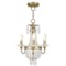 Livex Lighting Valentina 3 Light Hand Applied Winter Gold Convertible 51843-28 - alternate 1