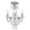 Livex Lighting Valentina 3 Light Brushed Nickel Convertible Chandelier/Ceiling Mount 51843-91 - alternate 2
