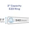 Avery Binder, EZD Ring, Label Holder, 2", Black 08502 - alternate 3
