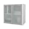 Bestar Hutch with Frosted Glass Door I3 Plus Hutch, Frosted Glass Doors, White, 18.2" D X 28.3" H, 30.1" W X 160521-1117 - alternate 1