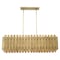Livex Lighting Greenwich 5 Light Natural Brass Linear Chandelier 52045-08 - alternate 2