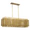 Livex Lighting Greenwich 5 Light Natural Brass Linear Chandelier 52045-08 - alternate 6