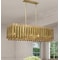 Livex Lighting Greenwich 5 Light Natural Brass Linear Chandelier 52045-08 - alternate 1