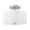 Livex Lighting Chelsea 2 Light Brushed Nickel Ceiling Mount 52151-91 - alternate 3