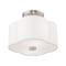Livex Lighting Chelsea 2 Light Brushed Nickel Ceiling Mount 52151-91 - alternate 4