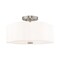 Livex Lighting Chelsea 3 Light Brushed Nickel Ceiling Mount 52153-91 - alternate 1
