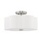 Livex Lighting Chelsea 3 Light Brushed Nickel Ceiling Mount 52153-91 - alternate 3