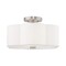 Livex Lighting Chelsea 3 Light Brushed Nickel Ceiling Mount 52153-91 - alternate 5