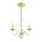 Livex Lighting Windsor 3 Light Polished Brass Mini Chan 52163-02 - alternate 5