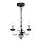 Livex Lighting Windsor 3 Light Black Mini Chandelier 52163-04 - alternate 2