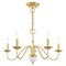 Livex Lighting Windsor 5 Light Polished Brass Chandelier 52165-02 - alternate 6